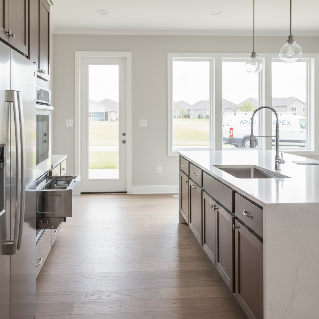 Modern Christchurch kitchen with new appliance and fixture installations during renovation